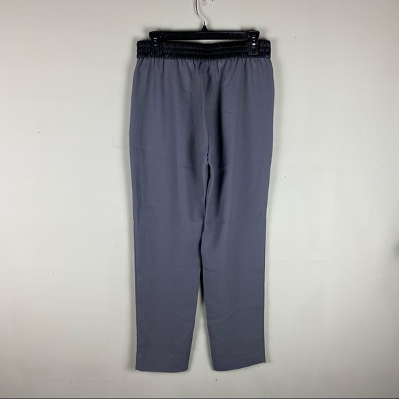 Banana Republic: Faux Leather Trim Business Casual Straight Leg Pants 6 (NWT) - Picture 2 of 5